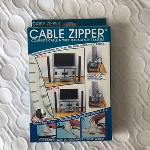 Cable zipper - cable and wire management system
